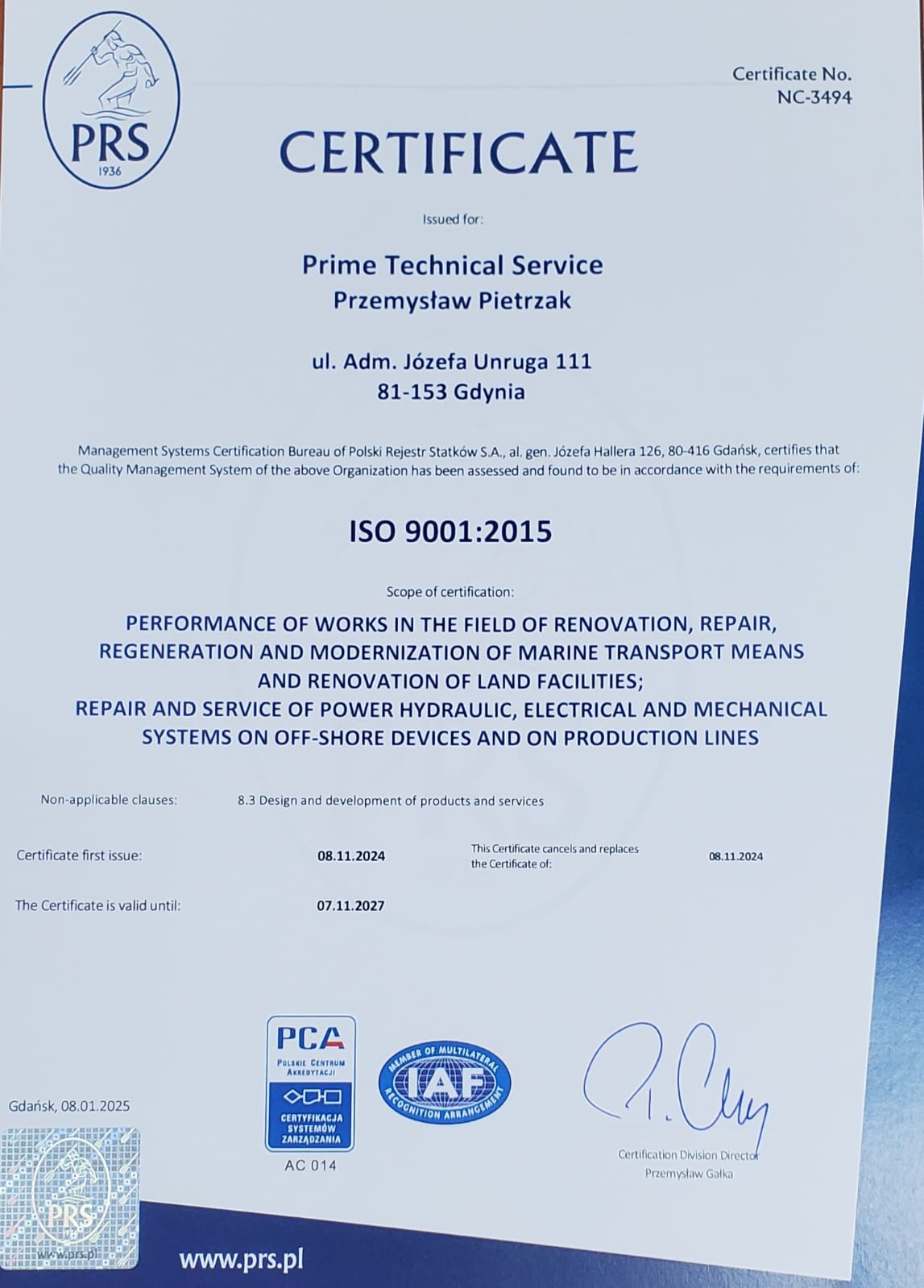 ISO 9001 :2015